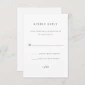 RSVP vriendelijk antwoord bruiloft behuizing Kaart (Voorkant / Achterkant)