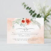 RSVP | Waterverf Koral Splash Floral Wreate (Staand voorkant)