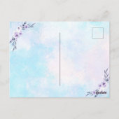 RSVP Waterverf Pastel Briefkaart (Achterkant)