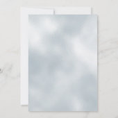 *~* RSVP Website Abstract Silver Foil AR13 Wedding Kaart (Achterkant)