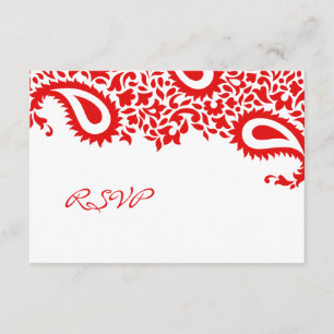 RSVP Weddenschap Indische stijlkaart Kaartje