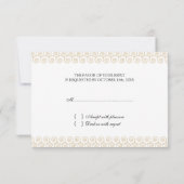 RSVP Weddenschap Vogels-platte kaart (Achterkant)