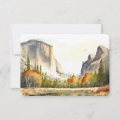 RSVP Wedding Insert Yosemite Park Destination Kaart (Achterkant)