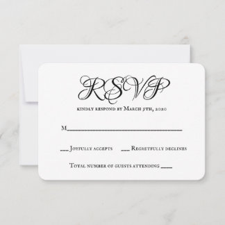 RSVP Wedding Kaart