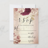 RSVP Wedding Marsala Florals Rozen PinkGlam (Voorkant)