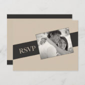 RSVP Wedding Photo Uitnodiging (Voorkant / Achterkant)