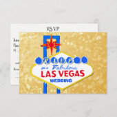 RSVP Wedding Reception Las Vegas Golden (Voorkant / Achterkant)
