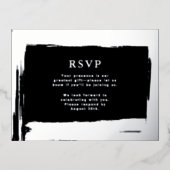 RSVP Wedding Response Kaart Moderne Elegantie (Voorkant)