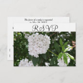 RSVP Witte Bruiloft Berg Laurel (Voorkant / Achterkant)