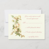 RSVP Witte rozenspray bruiloft (Achterkant)