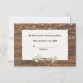RSVP Wood en Light String Wedding RSVP (Voorkant)
