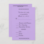 RSVP zeer zacht Violet Weddenschap (Voorkant / Achterkant)