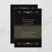 RSVP zwart en goud (Voorkant / Achterkant)
