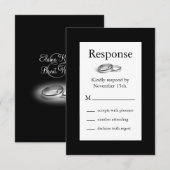 RSVP (zwart) Kaartje (Voorkant / Achterkant)