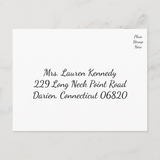 RSVP zwart-wit pijl bruiloft / feest Uitnodiging Briefkaart (Achterkant)