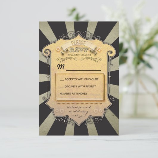 RSVP - zwarte strepen (Staand voorkant)