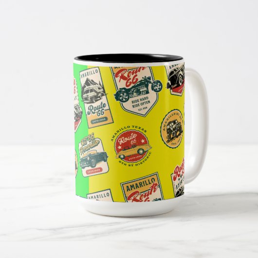 Rt 66 Mug - Amarillo TX (Devant droit)