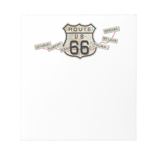rt 66 notitieblok (Voorkant)