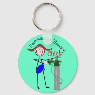 RT Chick O2 Tank en Ambu Bag Stick People Sleutelhanger