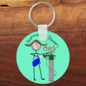 RT Chick O2 Tank en Ambu Bag Stick People Sleutelhanger (Voorkant)