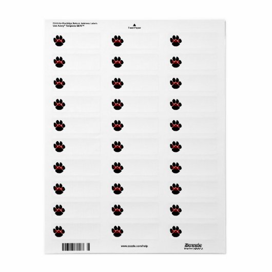 rt name paw etiket (Full Sheet)