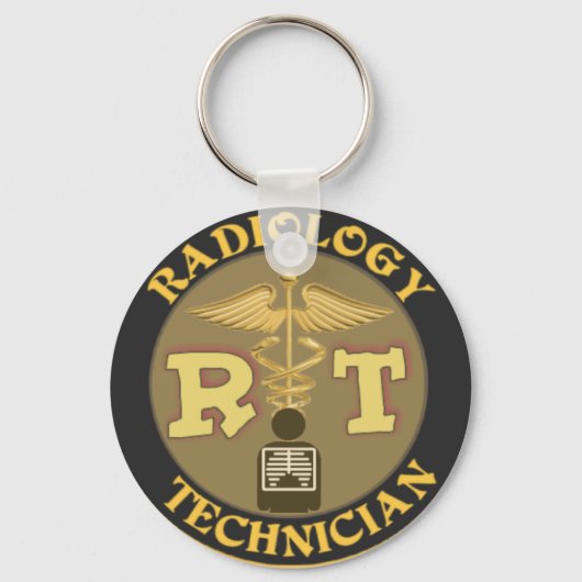 RT RADIOLOGY TECHNICIAN BADGE - LOGO SLEUTELHANGER (Voorkant)