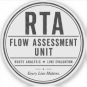 RTA Flow Assessment Unit Sticker (Voorkant)