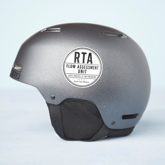 RTA Flow Assessment Unit Sticker (Helm Zijkant)