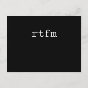 RTFM BRIEFKAART