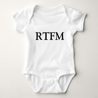 RTFM Lees het verdomde handboek Funny Newborn T-Sh Romper