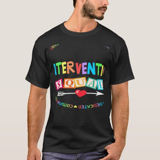 RTI Team Response Teacher Back to School Intervent T-shirt (Voorkant)