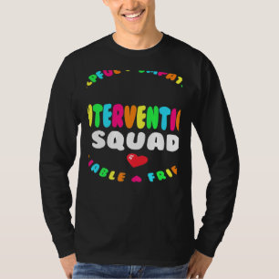 RTI-teamreactie leraar terug naar schoolinterventi T-shirt