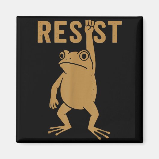 Rtland Frog Funny City Art - Rtland Frog Protest Magneet (Voorkant)