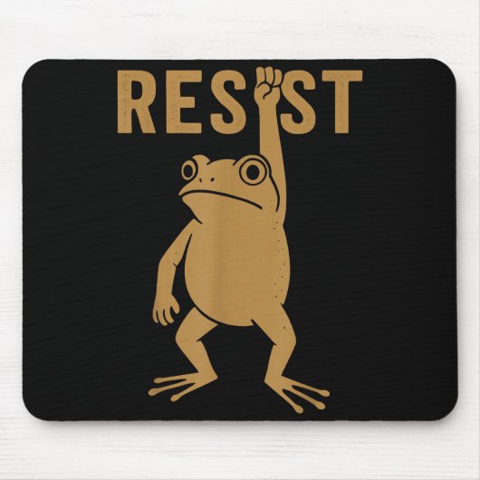 Rtland Frog Funny City Art - Rtland Frog Protest Muismat (Voorkant)