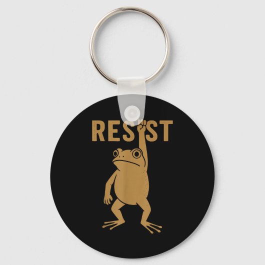 Rtland Frog Funny City Art - Rtland Frog Protest Sleutelhanger (Voorkant)