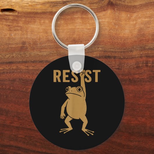 Rtland Frog Funny City Art - Rtland Frog Protest Sleutelhanger (Voorkant)