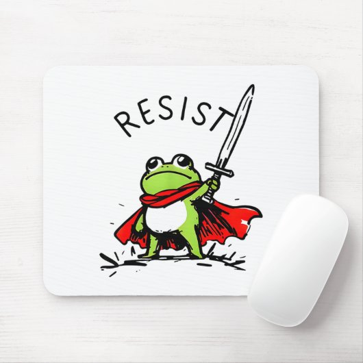 Rtland Frog Protest Resist Funny Frogs Activist Muismat (Met muis)