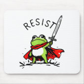Rtland Frog Protest Resist Funny Frogs Activist Muismat (Voorkant)