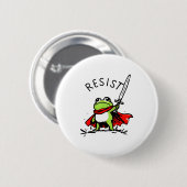 Rtland Frog Protest Resist Funny Frogs Activist Ronde Button 5,7 Cm (Voorkant /achterkant)