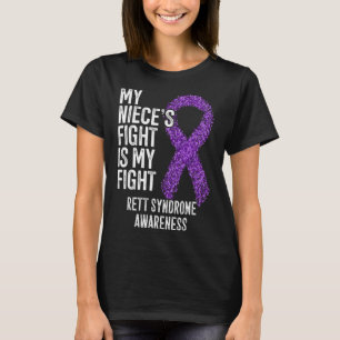 Rtt Mijn nichtes strijd is mijn strijd Rett-syndro T-shirt