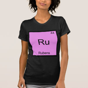 Ru - Rubens Grappige Chemie Element Symbool T-shir T-shirt