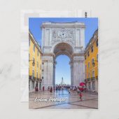 Rua Augusta Arch in Lissabon Briefkaart (Voorkant / Achterkant)