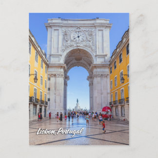 Rua Augusta Arch in Lissabon Briefkaart