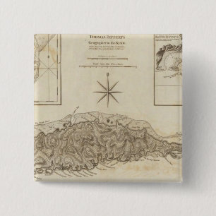 Ruatan of Rattan Vierkante Button 5,1 Cm