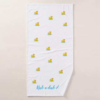 Rub A Dub Dub Duck Bath Towel Badhanddoek