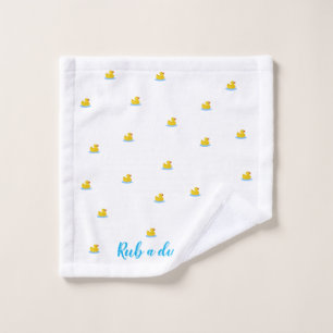 Rub A Dub Dub Duck Washcloth Washandje