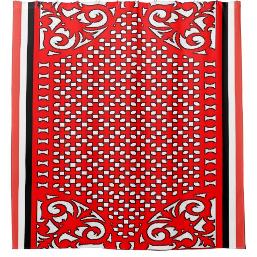 Rub-a-Dub-Dub Vibrant rideau de douche florale (Devant)