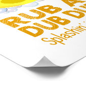 Rub A Dub Rubber Duck Childrens Bathroom Poster (Hoek)