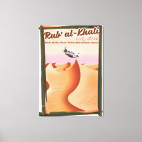 Rub' al Khali vakantieposter Saudi-Arabië.