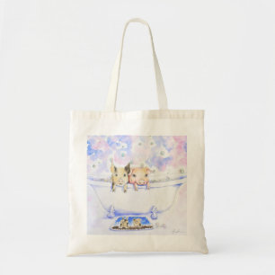 Rub een Dub Dub-piggies in de buisverf Tote Bag